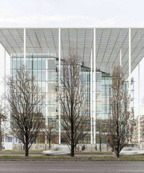 photovoltaic canopy tops glazed casa bff by OBR - open building research in milan