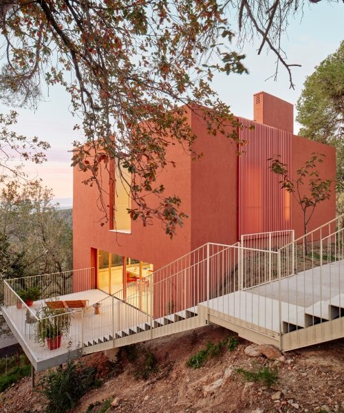 raúl sánchez's casa magarola rests above steep, sloping terrain in spain