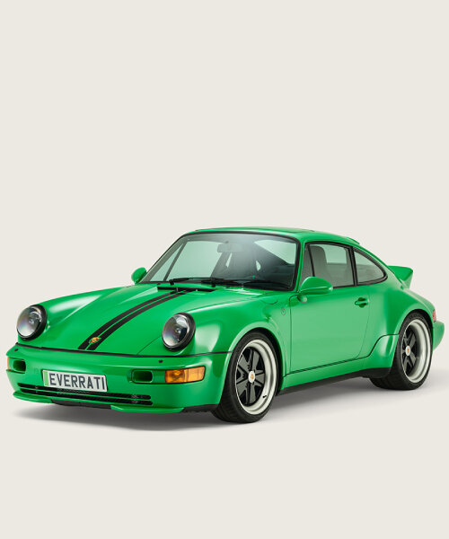 converted porsche 911 by everrati comes with electric powertrain and viper green finish