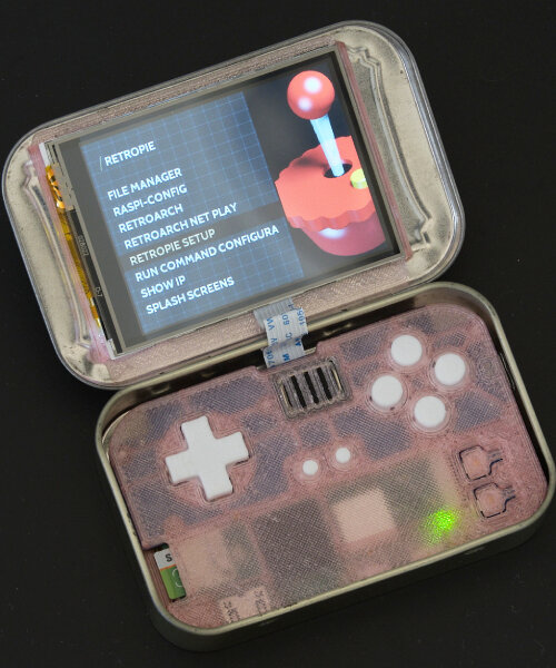 custom raspberry pi handheld retro gaming console fits inside recycled altoids mint tin