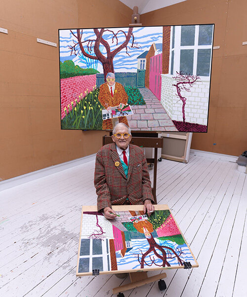 paris metro bans david hockney poster ahead of major exhibition at fondation louis vuitton