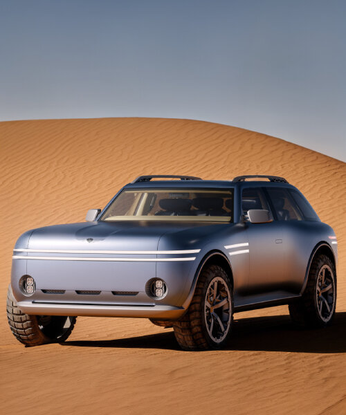 genesis X gran equator SUV embeds circular dials on dashboard inspired by vintage camera