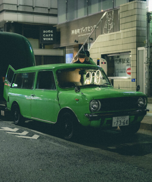 interview: vintage MINI with off-grid trailer roams around tokyo as listening minibar MIDORI