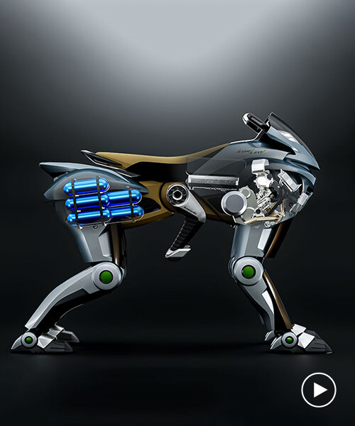 kawasaki unveils CORLEO, a four-legged robot with hooves that walks, rides, and climbs
