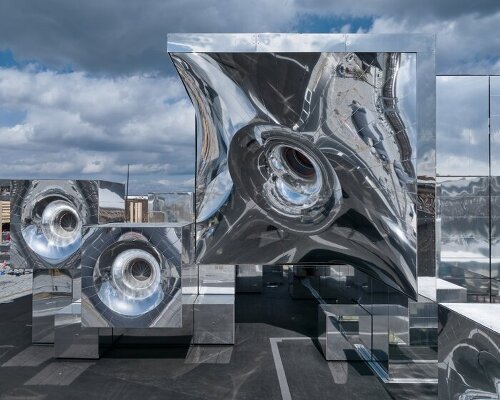 NOIZ’s reflective, voxel-based pavilion blurs physical and digital at expo 2025 osaka