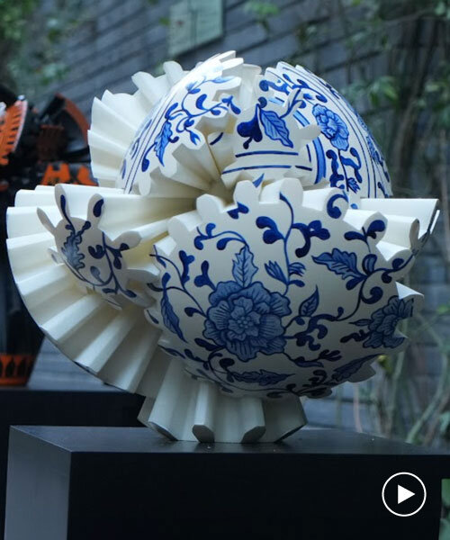 oculta studio twists traditional vases into kinetic sculptures at milan design week