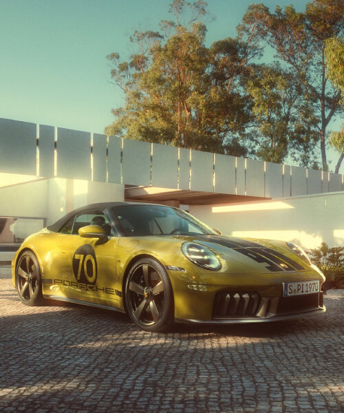porsche 911 spirit 70 revives retro motorsports style with exterior decals and safety stripes
