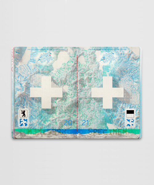 next-gen swiss passport by RETINAA illustrates nation's mountains, valleys, and monuments
