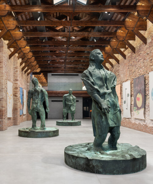 caricatured sculptures of human figures lead thomas schütte’s major retrospective in venice