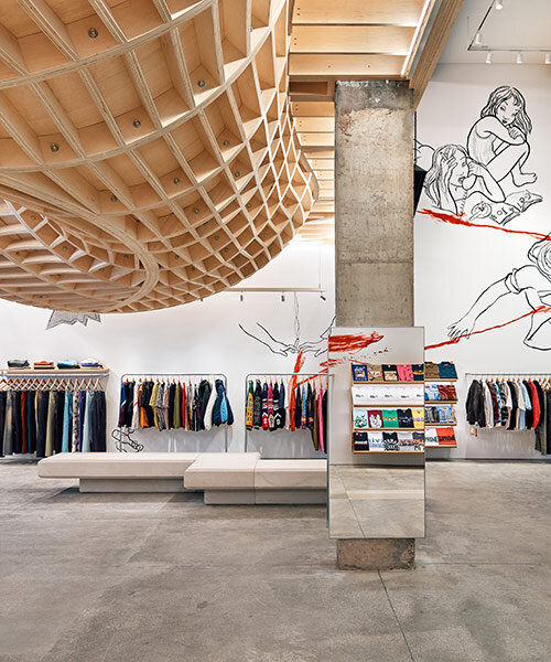 supreme opens new miami store with colossal floating skate bowl
